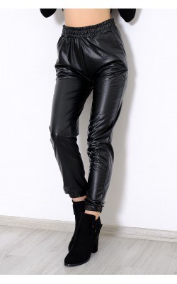 Leather Look Trousers Black - 10264.1348.