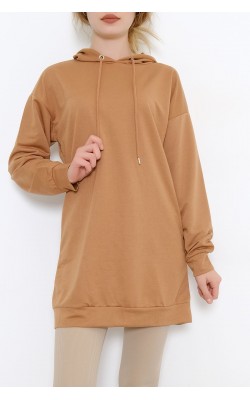 Two Thread Hooded Tunic Brown - 10295.1567.