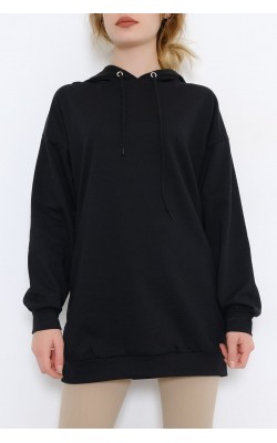 Two Thread Hooded Tunic Black - 10295.1567.