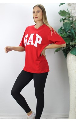 Embroidered T-Shirt Red - 1249.45