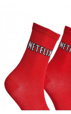 Unisex Netflix Red Socks - LksÇrp18