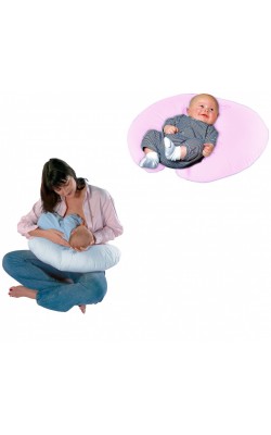 Sema Bebe Breastfeeding and Baby Support Cushion - Pink Bow