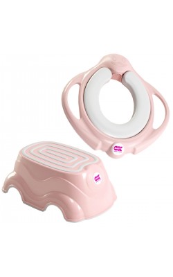 OkBaby Pinguo Toilet Seat Adapter &amp; Herbie Booster / Pink