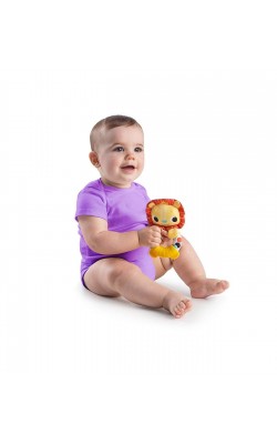 Bright Starts Cute Rattle &amp; Teether My Friend Lion