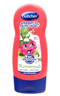Bübchen Kids Shampoo&amp;Shower Gel 2 in 1 Raspberry Himbarsp 230 ml