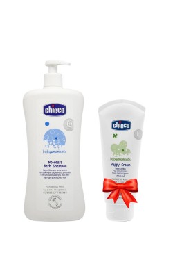 Chicco Anti-Tear Hair and Body Shampoo 750ml + Chicco Anti-Rash Cream 100ml